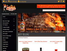 Tablet Screenshot of hotsaucesnmore.com